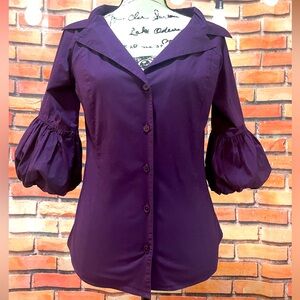 New Without Tags Blouse with Balloon Cuff Sleeves